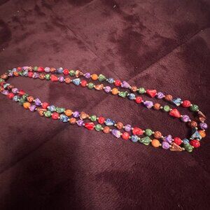 ColorBurst Handmade Bead Necklace